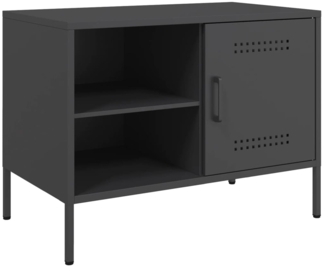 vidaXL TV-Schrank Schwarz 68x39x50,5 cm Stahl 842994