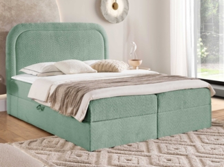 Boxspringbett Busnik (Farbe: Coral 55, Größe: 160x200)