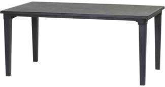 ALLIBERT Lofttisch Futura 165x95 cm graphit Vollkunststoff Gartentisch