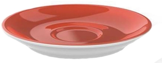 Espresso-Untertasse Classico Solid Color Koralle Dibbern Espressotasse - Mikrowelle geeignet, Spülmaschinenfest