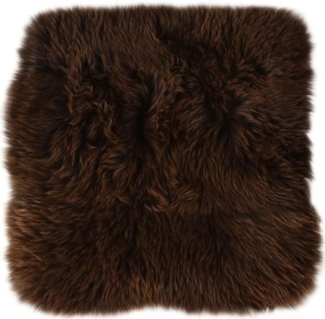 KUHFELL online & NOMAD Stuhlkissen Lammfell Sitzauflage Stuhlkissen Natur 37 x 37 cm Echtes Schaffell