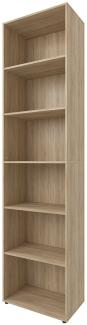 Aktenregal >Trio< in Sonoma-Eiche - 57x226x33cm (BxHxT)