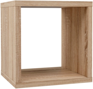 FORTE Mauro Regal, Holzwerkstoff, Beige, 39,5 x 39,7 x 32,9 cm