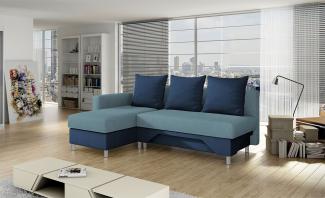 Ecksofa Tom, Seite: Links, Farbe: Suedine 9 + Suedine 390 + Suedine 9