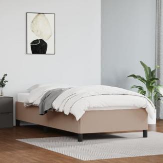 vidaXL Bettgestell Cappuccino-Braun 80x200 cm Kunstleder [347220]