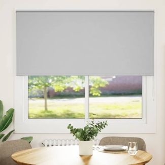 vidaXL Verdunkelungsrollo Hellgrau 150x130cm Stoffbreite 146,6cm 4011372