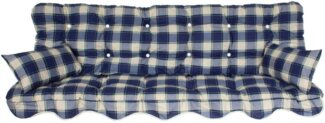 Kühnemuth Auflagekissen Auflagen Set Hollywoodschaukel Polster Sitzkissen 150x50 cm Design 149