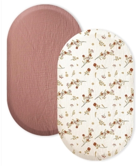 Babymatratzenbezug 82×43 cm, Ersatzbezug für Kinderbett/Kinderwagen/Babybett, Wiegenzubehör