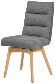 Stuhl Korsika / Kampala, Polyester, Webstoff, Anthrazit, 49 x 91 x 68 cm