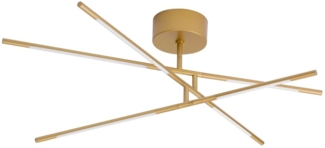 Nova Luce 9180762 RACCIO LED Deckenleuchte 6-flammig 3000K Messing Gold