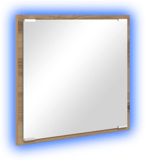 vidaXL LED Badspiegel Artisan Eiche 40x8.5x37 cm Ingenieurholz 875412