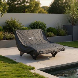HOME DELUXE 'CAPE' Regenabdeckung Waldsofa, 100 % PES schwarz, 150 x 170 cm