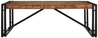 vidaXL Couchtisch Mehrfarbig 100x100x35 cm Altholz Massivholz 4016668
