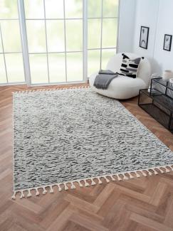 Myflair Möbel & Accessoires Hochflor-Teppich Moroccan Rockface Lagerräumung, rechteckig, Höhe: 24 mm, modern, marokkanisches Design, meliert, flauschig weich, mit Fransen