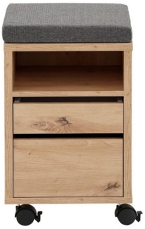 Maja Möbel Rollcontainer Sitzcontainer 4018 VITO CRONO Deskdealer Eiche / weiß