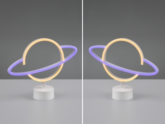 2er SET LED Deko Tischleuchte Batterie- oder USB betrieben, Höhe 25cm