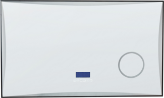 LED-Badezimmer-Spiegel ONLAY 100 cm 60 cm Silber