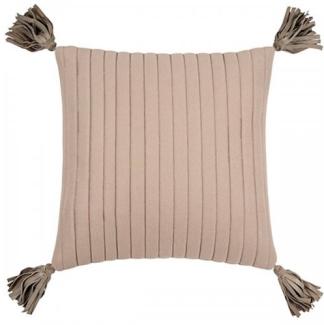 PAD Kissenhülle Velour Taupe (40x40cm) 10137