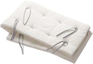 Leander Nestchen für Linea und Luna Babybett aus Bio-Baumwolle 180x30 cm, weiß