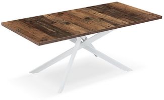 B&D home Esstisch LARS, Metallgestell schwarz oder weiß, ausziehbar 120-160cm, 4-6 Personen