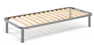 Dmora Amammata-Einzelbettgestell, orthopädisches Untergestell aus Birkensperrholz mit 13 Latten, 100 % Made in Italy, 90 x 180 x 34 cm