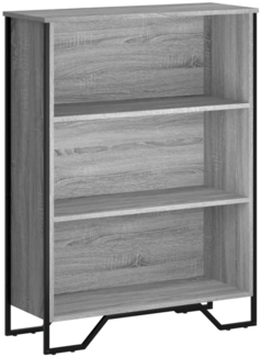 vidaXL Bücherregal Grau Sonoma 80x31x106 cm Holzwerkstoff 848627