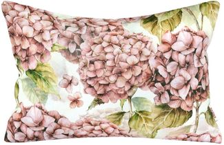 beties Kissenhülle Landlust-Hortensie, (1 Stück), 100% Baumwolle, Hortensien in burgundy-rose, verschiedene Größen