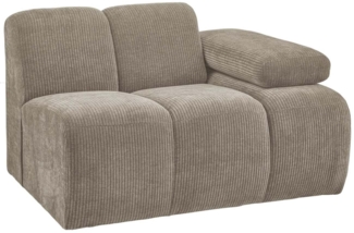 Modulsofa Mojo Flachcord 1er Arm-Rechts, Sand