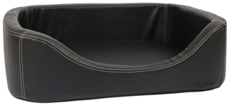 CopcoPet Tierbett Hundebett Stella Antik Schwarz L ca. 80x60 cm Kaltschaumstoff
