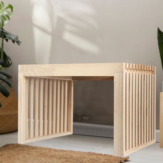 HOME DELUXE Sitzbank aus Holz LORA Natur - 78 cm