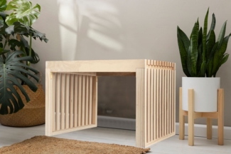 HOME DELUXE Sitzbank aus Holz LORA Natur - 78 cm