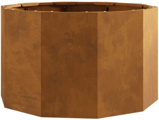 vidaXL Pflanzkübel Rostig 60 x 60 x 35 cm Wetterfeststahl 883744