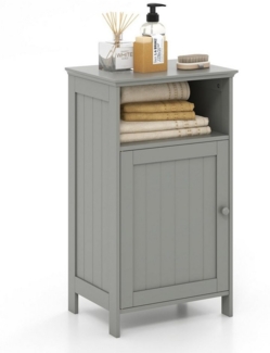 COSTWAY Badkommode, Badezimmerschrank mit verstellbarem Regal,40x30x70cm