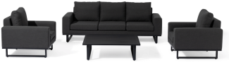 Ethos 3-Sitzer Sofaset Mit Couchtisch Charcoal