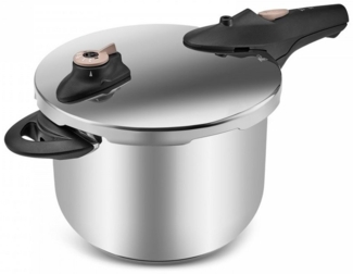 Karaca Schnellkochtopf Karaca Astrid Induktion Basis Schnellkochtopf 6 Lt Rose, Dampf Kasserolle Edelstahl Dampfkochtopf Pressure Cooker Pan Set