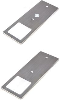 kalb LED Unterbauleuchte LED Unterbauleuchten Edelstahl gebürstet 5W - mit Touch-Dimmfunktion, 2er Set neutralweiß, neutralweiß