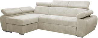 'Boston Mini Premium' Ecksofa, Cord, Sand, 98 x 255 x 170 cm, Links