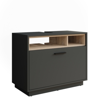 Vicco Waschbeckenunterschrank Anthrazit/Sonoma 80x84.5 cm mit Schublade, Beatrice