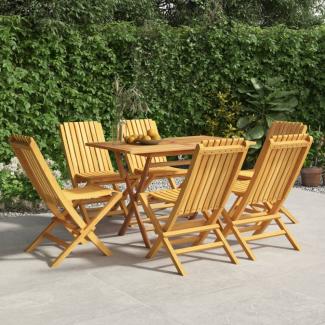 vidaXL Gartenstühle 6 Stk. Klappbar 47x47x89 cm Massivholz Teak 3155053