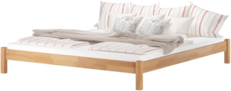 Erst-Holz Futonbett, Massivholz Buche, 200x220 cm