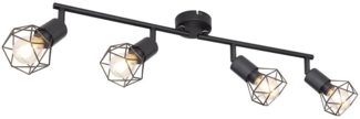 Deckenleuchte Wohnzimmer Deckenstrahler 4 Flammig Deckenlampe 54802S-4