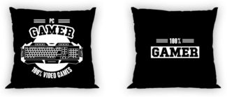 KK Dekokissen Kissen Kuschelkissen Dekokissen Gamer 40x40 cm