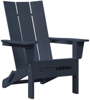 vidaXL Klappbarer Adirondack-Stuhl Marineblau 74.5 x 80.5 x 90cm 42006618