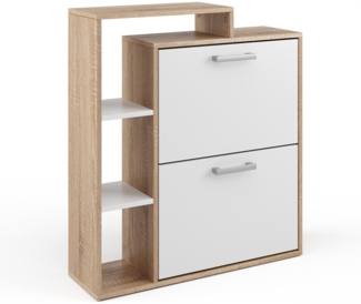 Schuhkipper Orlando Weiß/Sonoma 24.5 x 90 cm Vicco