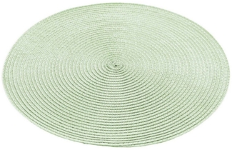 Macosa Home Platzset 4er Set vers. Farben rund Kunststoff 35 cm Tischset, (Elfenbein Hellrosa Lindgrün Dunkelrosa Terracotta, Platzmatte Tisch-Unterlage Tischset Platzdeckchen), Kunststoff Platzsets abwischbar Tischdeko Tischmatte