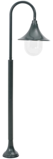 vidaXL Garten-Pollerleuchte E27 120 cm Aluminium Dunkelgrün 44218