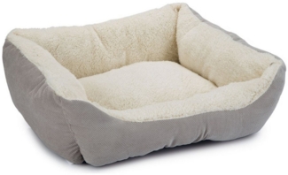 Beeztees Tierbett Katzenbett Mogina Plüsch grau