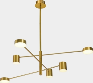 Italux Pendelleuchte REMDAL PND-16374-6-COP-GD-4K Italux modernistische LED 36W 3000K Metall Molekül Sticks Gold Leuchte