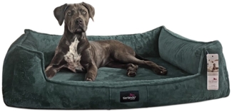 tierlando® Tierbett Orthopädisches Hundebett FRANKLIN Kuscheliger Teddy-Stoff - Hundesofa