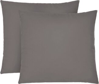 biberna Feinjersey-Spannbetttuch 0077144, silbergrau, 2x 80x80cm